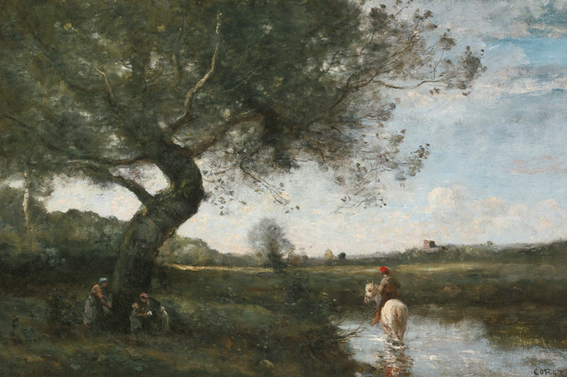 Jean-Baptiste-Camille Corot - Le Ruisseau au cheval blanc,