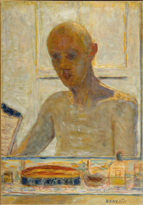 Autoportrait dans la glace du cabinet de toilette