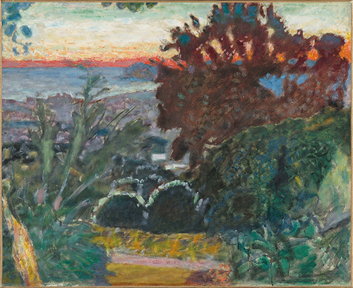 Paysage, soleil couchant (Le Cannet)